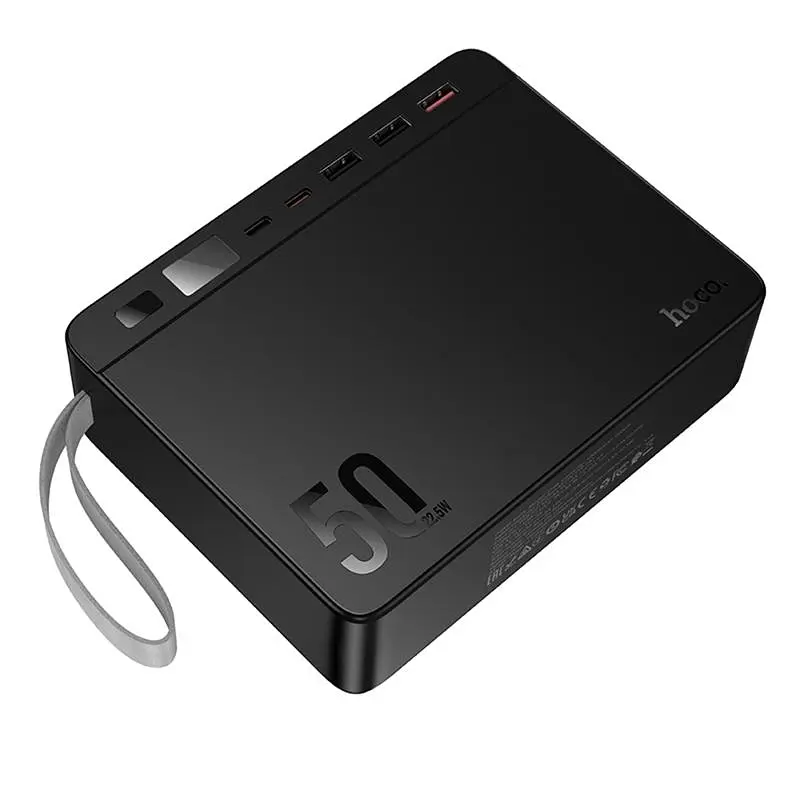 Портативное ЗУ Power Bank Hoco J166 Carretera 22.5W+PD20W+lighting 50000 mAh Black - фото 4