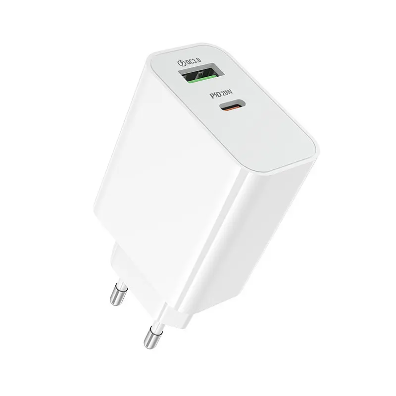 Мережевий зарядний пристрій BOROFONE BA106A Stellar PD20W+QC3.0 charger (EU) Білий