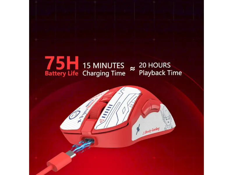 Миша A4Tech Bloody R73 Ultra Pyro Blaze (4711421002509) - фото 6
