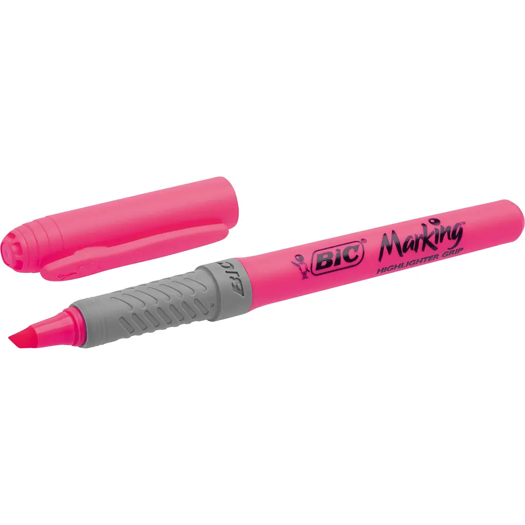 Маркер текстовий BIC Highlighter Grip 1 шт. рожевий (811934) - фото 6