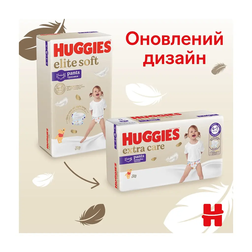 Підгузки Huggies Extra Care Розмір 6 (15-25кг) Pants Box 60 шт (5029053582429) - фото 5