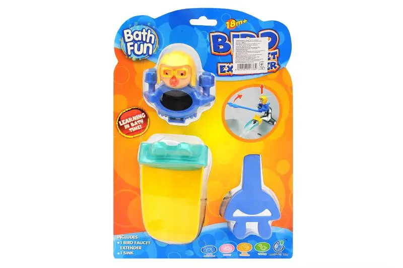Іграшка для ванної Пташка кріпиться на кран Same Toy Bird 9002A на блістері р.29,5x21x8,5 см YG Toys - фото 2