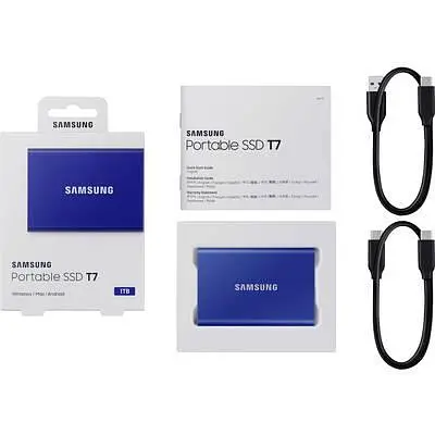 Накопичувач зовнішній SSD 1TB Samsung T7 Indigo Blue (MU-PC1T0H/WW) синій - фото 9