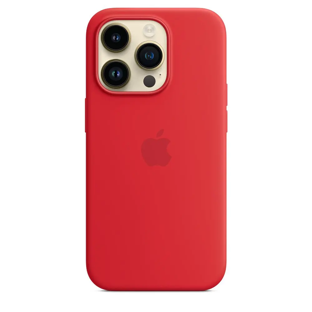 Чохол Silicone Case з MagSafe для Apple iPhone 14 Pro (Product Red) ААА [72711] - фото 4