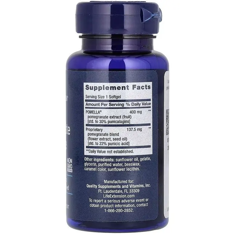 Гранатовий комплекс Life Extension Pomegranate Complete 30 гелевих капсул - фото 2