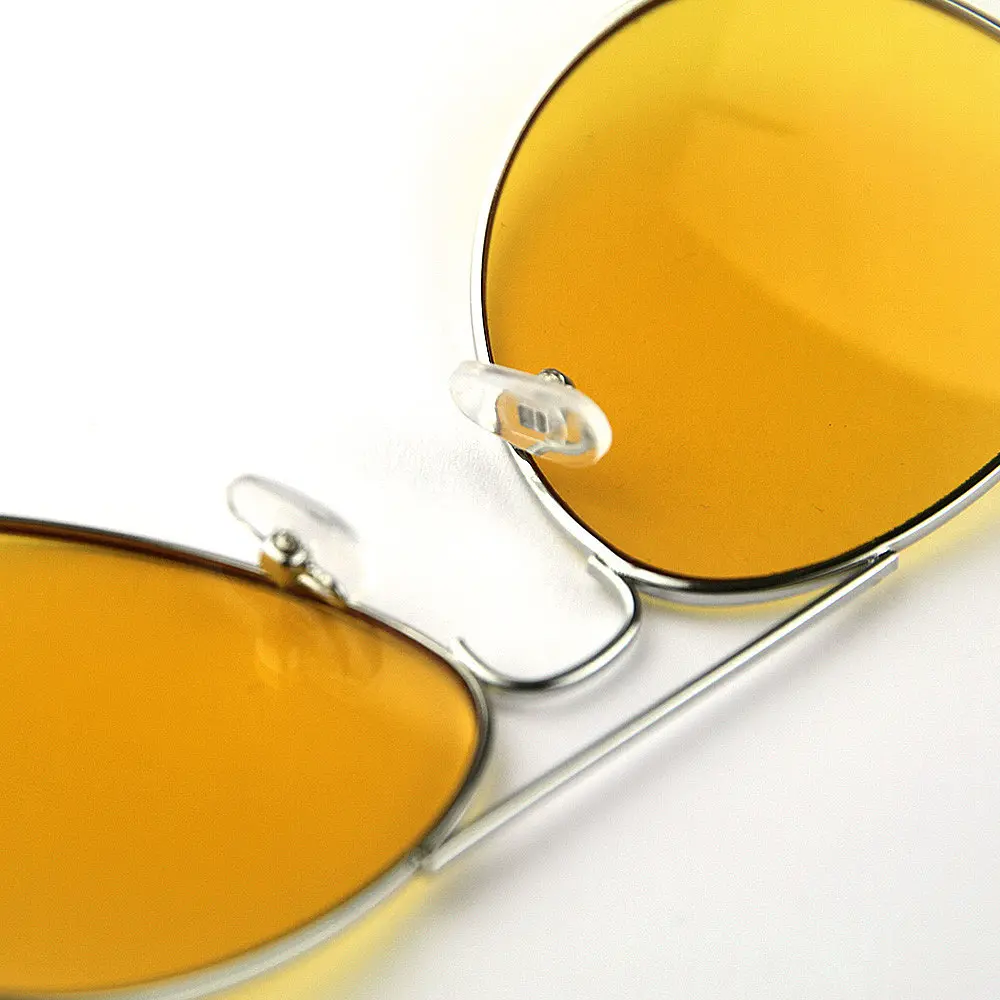 Окуляри для нічного водіння Night View Glasses, жовті лінзи, металева оправа, авіатори - фото 8