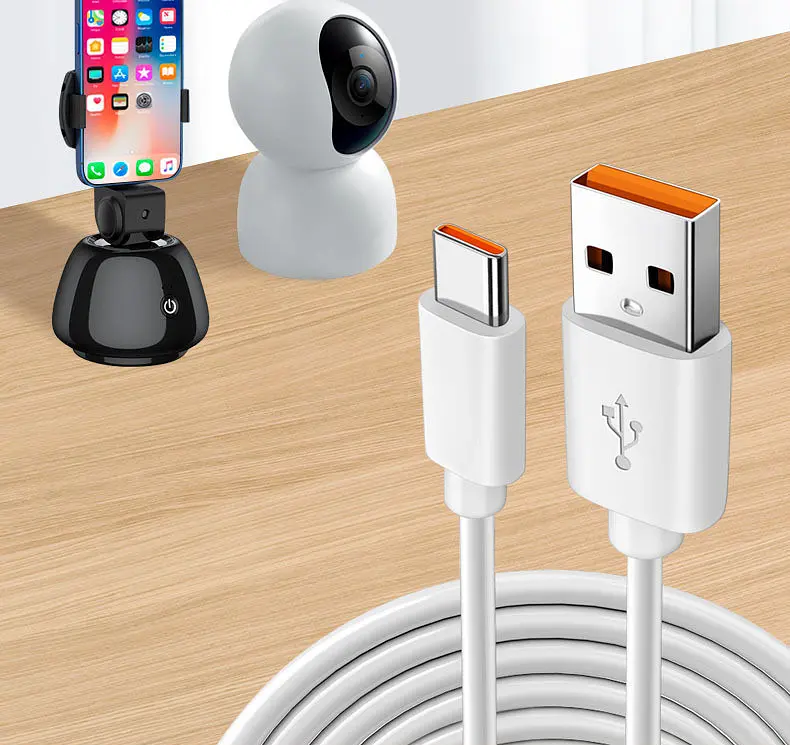 Кабель USB - Type-C 2A для зарядки і живлення Digital 12 м Білий (USB Type-C 12m) - фото 5