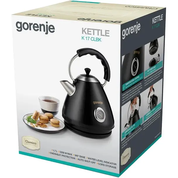 Електрочайник Gorenje K 17 CLBK (732748) - фото 2