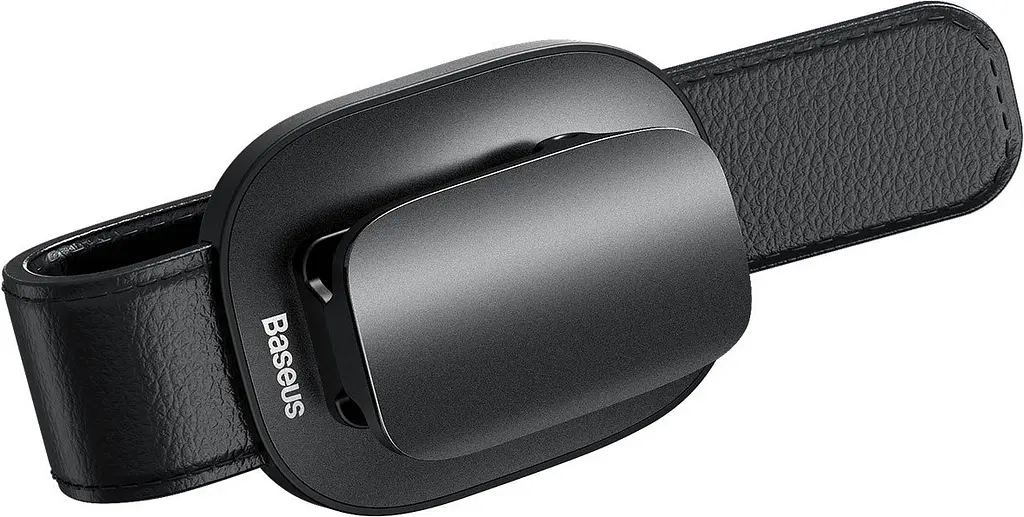 Автотримач для окулярів Baseus Platinum Vehicle Eyewear Clip Clamping Type black (ACYJN-B01) - фото 3
