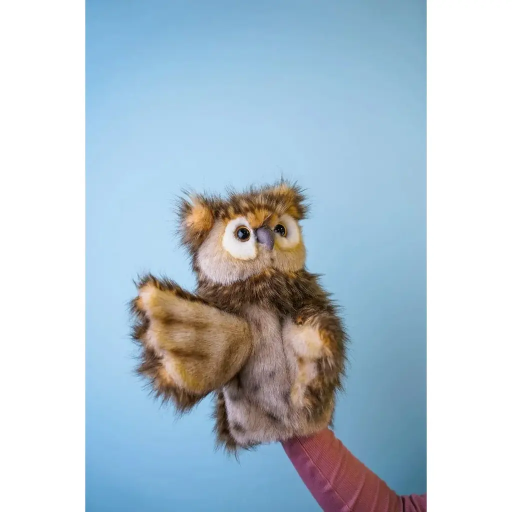 М'яка іграшка на руку Hansa Сова серія Puppet 34 см (7159) - фото 5