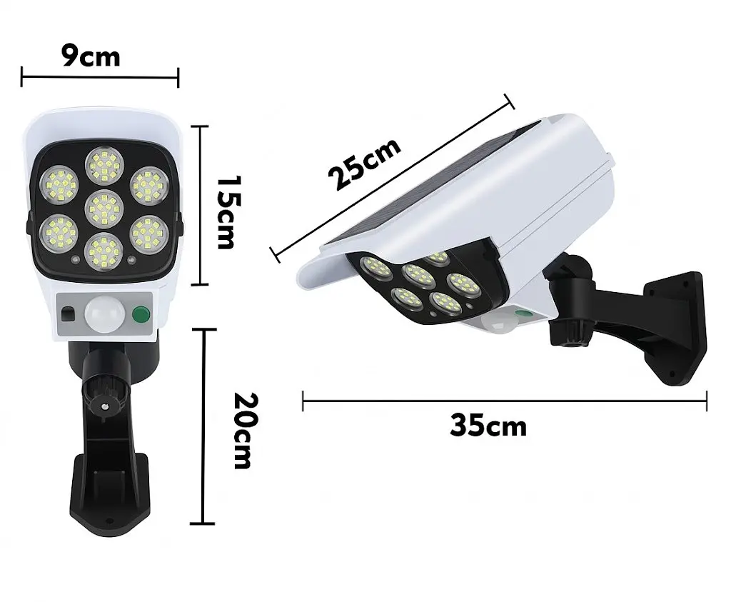 Вуличний ліхтар у формі камери — Solar Sensor Light JLP — 2178 - фото 3