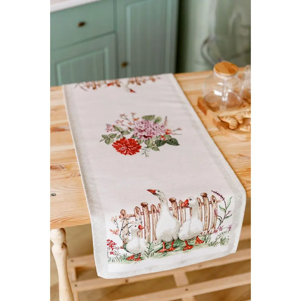 Дорожка Прованс Гуси 140х40 см (34163) - фото 3