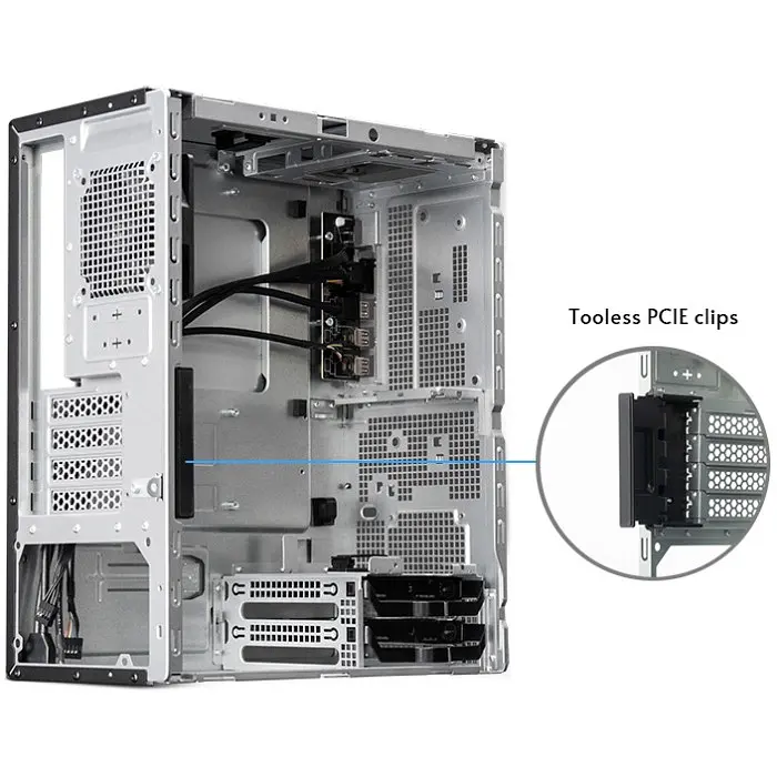 Корпус Chieftec UNI BS-20B-OP, без Блок живлення, mATX, Чорний - фото 6