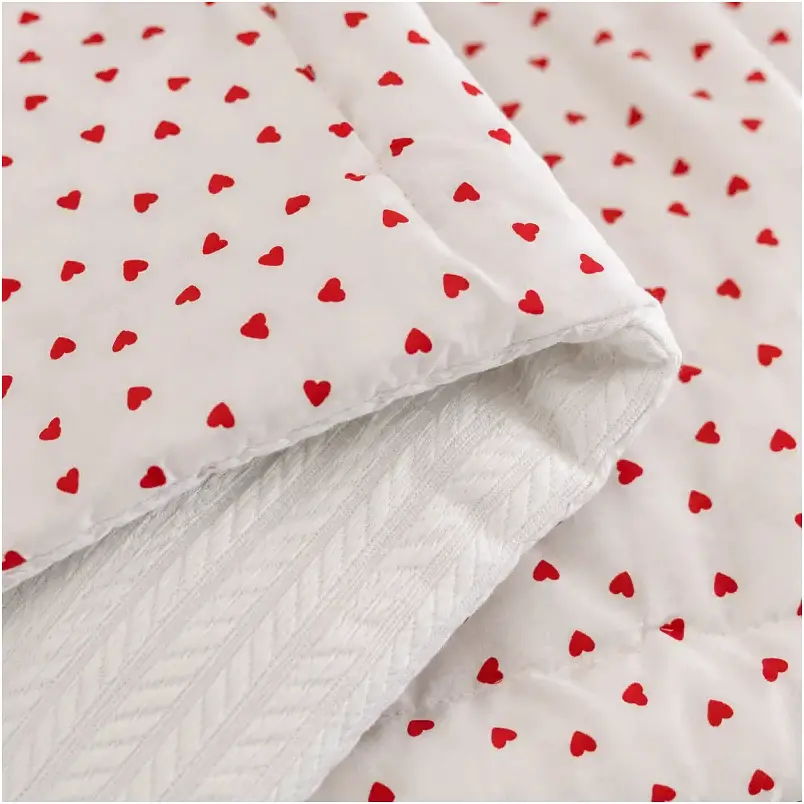 Плед дитячий MirSon Premium Pique Little hearts 150х220 см (2200013893936)