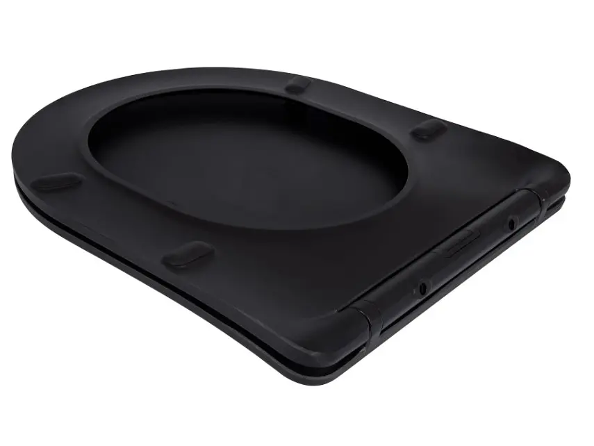 Сидіння для унітазу Qtap (Robin 520) з мікроліфтом, Slim Duroplast, Quick Release QTSC179MB48676 - фото 3