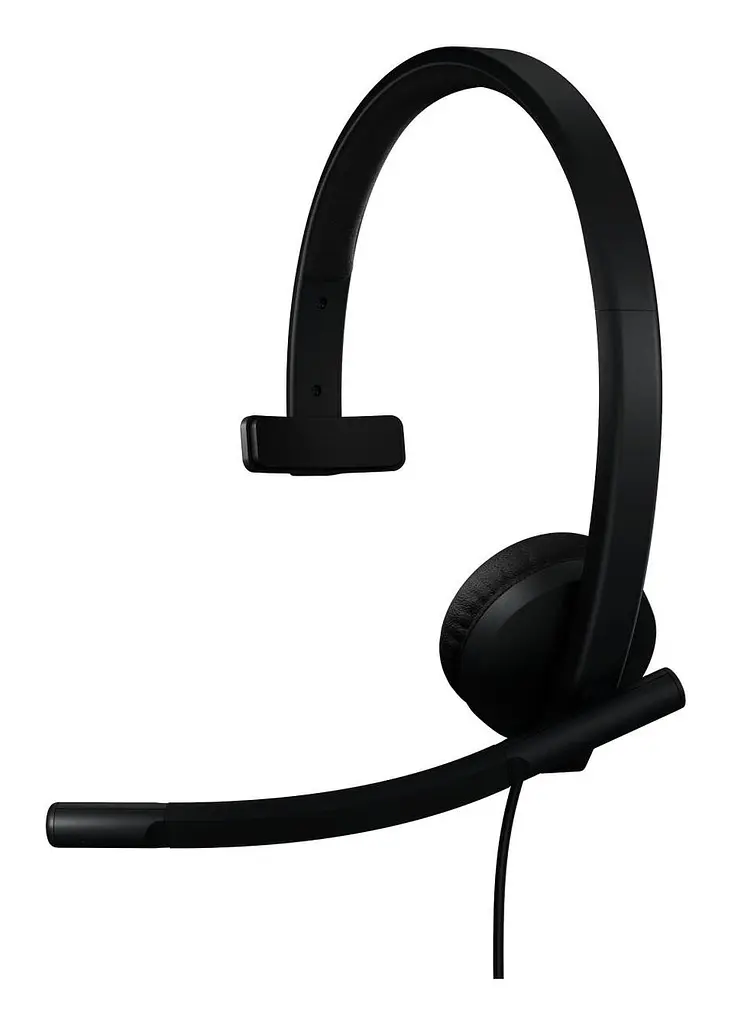 Гарнітура з вбудованим мікрофоном LOGITECH H570e Corded Mono USB Headset (Teams version) - BLACK - EMEA28-935 - USB-A - фото 2