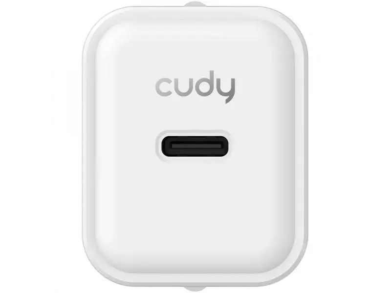 Мережевий зарядний пристрій CUDY 1xUSB 20 W, GaN, 1xUSB-C, QC+PD 3.0 (CH20_EU) - фото 3