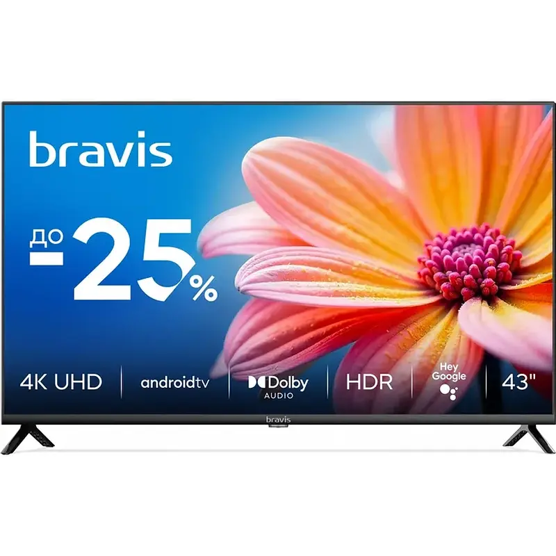 LED-телевизор BRAVIS 43K6000U - фото 6