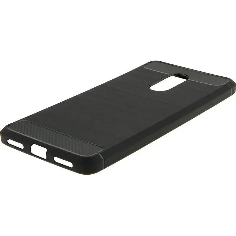 Чохол-накладка Toto Carbon Brush TPU Case Xiaomi Redmi 5 Black - фото 4