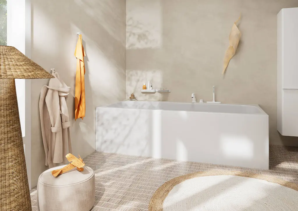 Змішувач на борт ванни Hansgrohe Tecturis S matt white 73447700 - фото 2