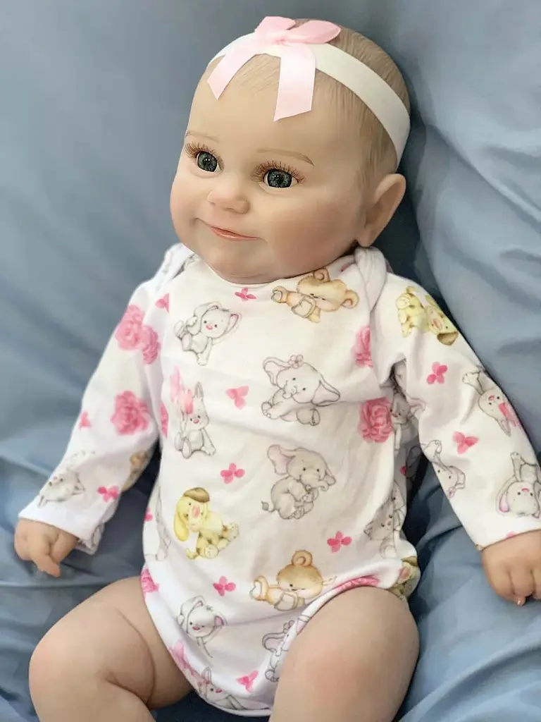 Силіконова колекційна лялька реборн reborn новонароджена дівчинка вулиця Reborn Dolls det0018815 - фото 4