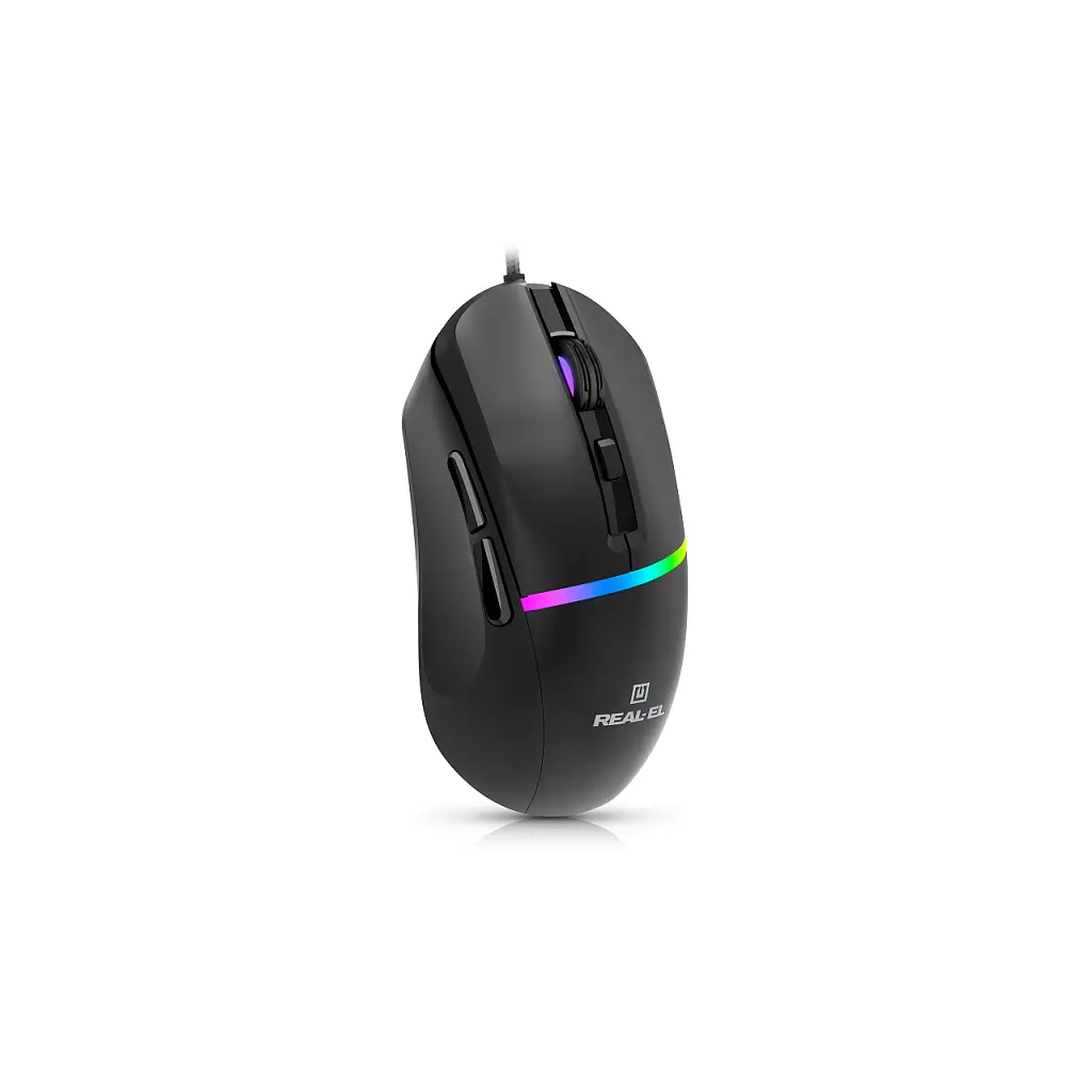Мишка REAL-EL RM-530 USB Black (EL123200053) - фото 4