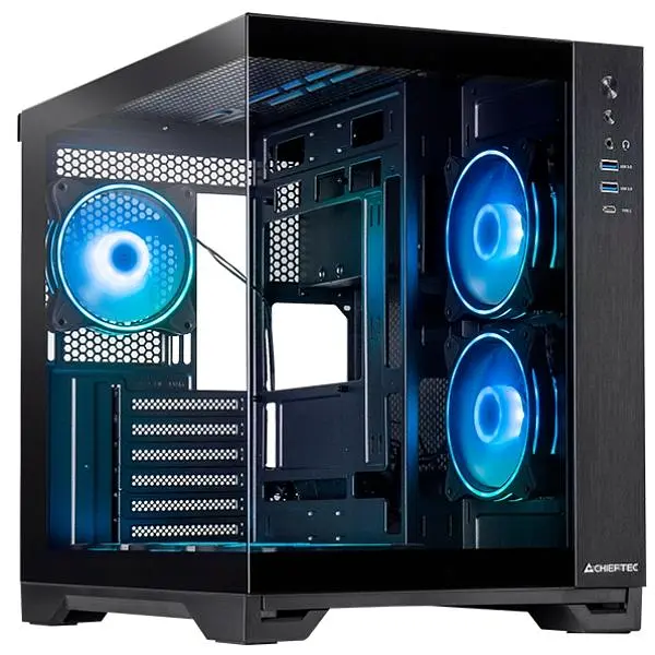 Корпус Chieftec VISIO GM-30B-TG-OP ATX, без БЖ, Black (GM-30B-TG-OP) - фото 8