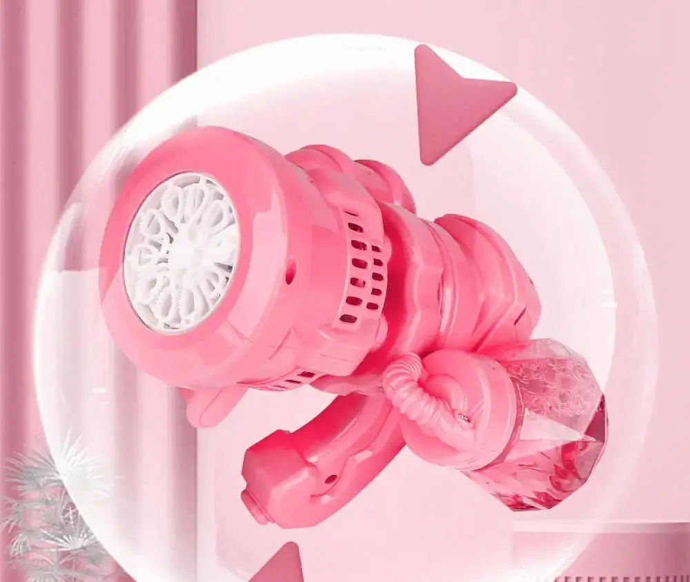 Дитячий пухирцевий пістолет Bubble Machine Toy генератор мильних бульбашок - фото 3