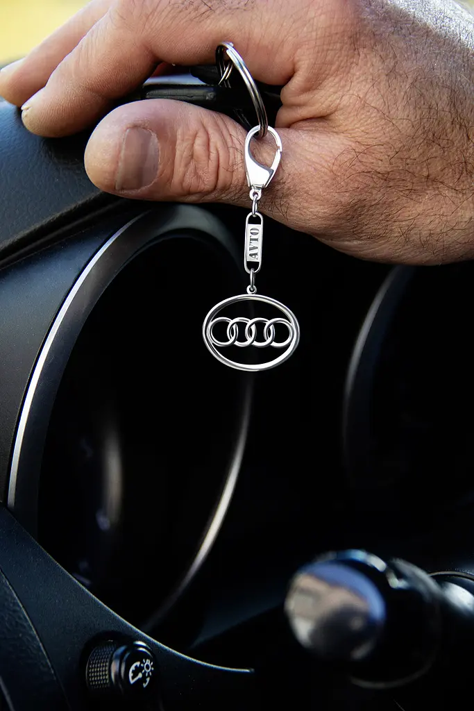 Срібний брелок Audi (Ауді) (9004.1) - фото 3