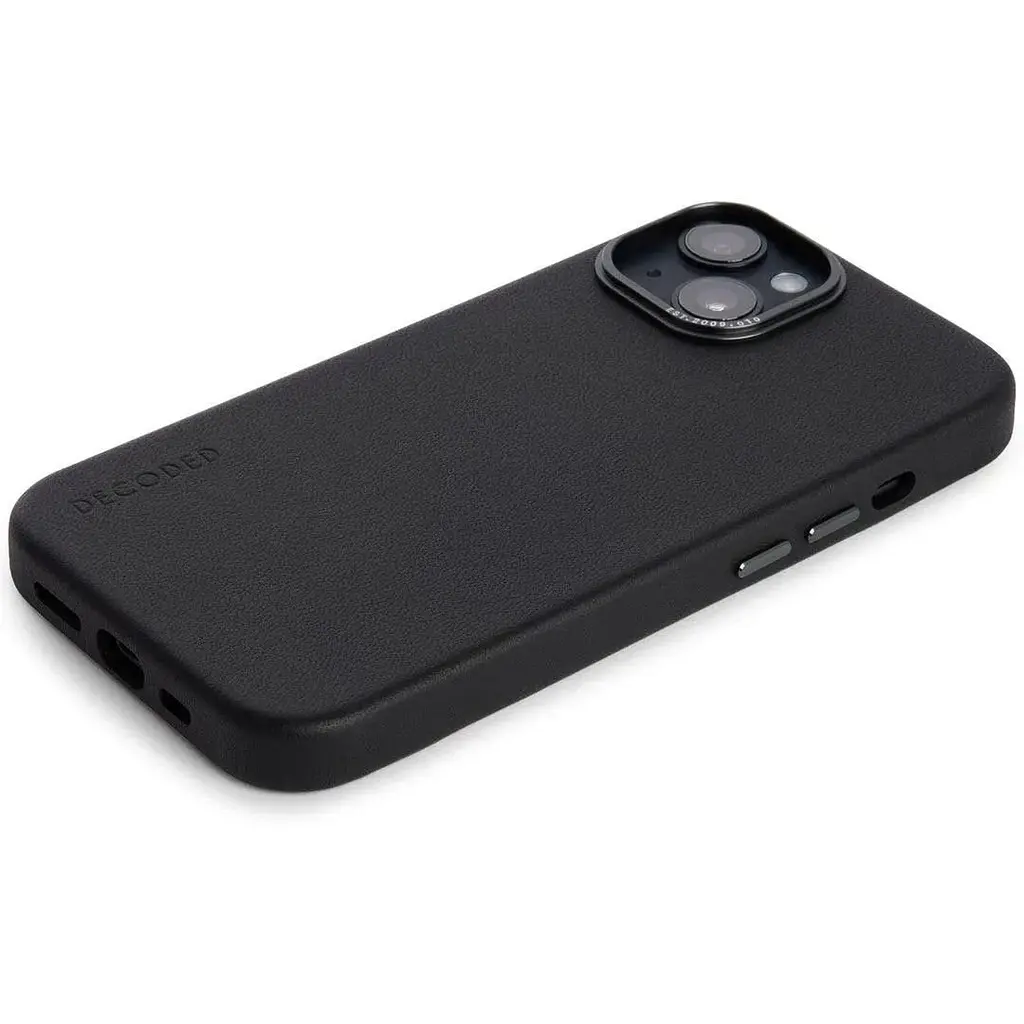 Оригінальний шкіряний чохол Decoded Leather Case MagSafe для Apple iPhone 13 (6.1") Black - фото 3
