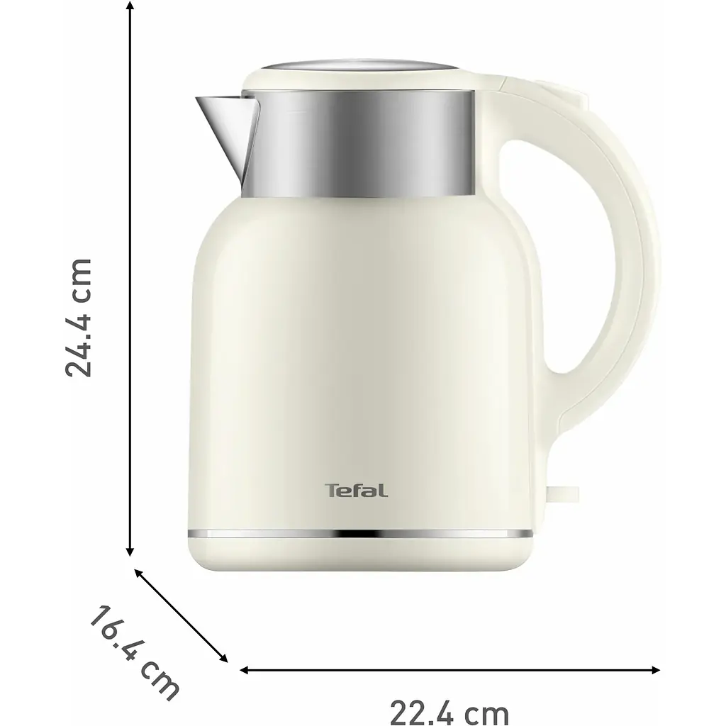 Електрочайник Tefal Thermo Protect XL 1.9 л пластик нержавіюча сталь бежевий (KO190AE0) - фото 10