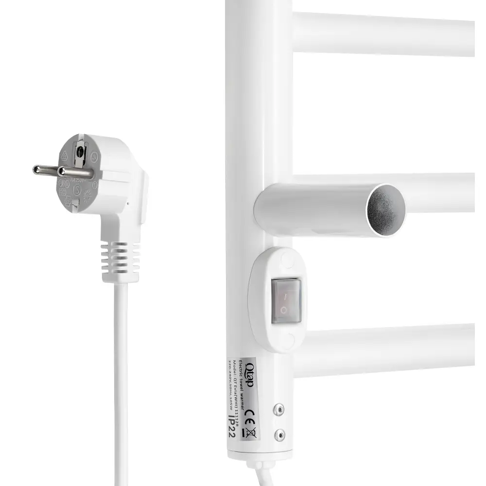Електрична рушникосушка Qtap Evia (WHI) 11112R, Білий - фото 4