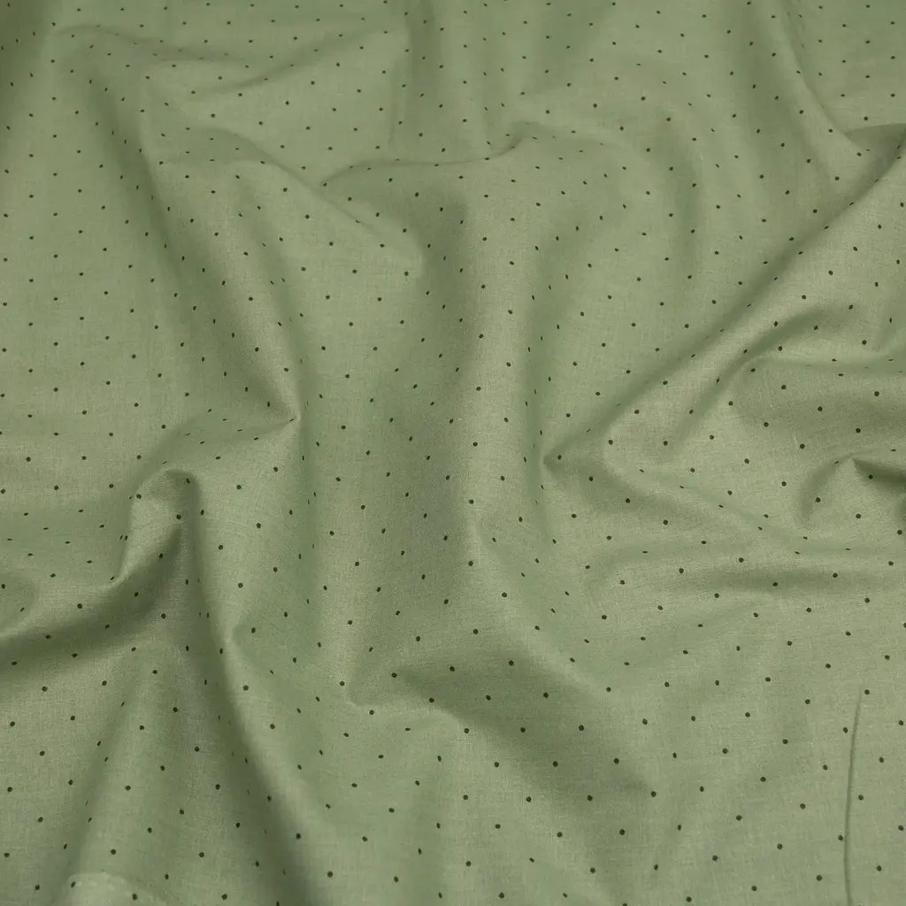 Комплект постільної білизни Cosas Olive CS6 Сімейний оливковий (OliveDots_El180x30-03VanillaCream_160x2) - фото 11