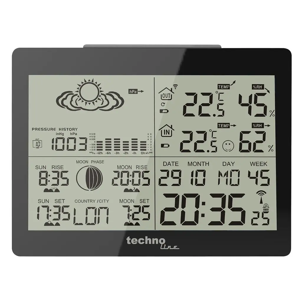 Метеостанція Technoline WS6760 Black (WS6760) - фото 4