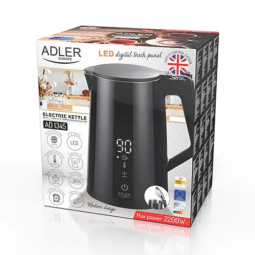 Електрочайник Adler AD 1345 Black - фото 10