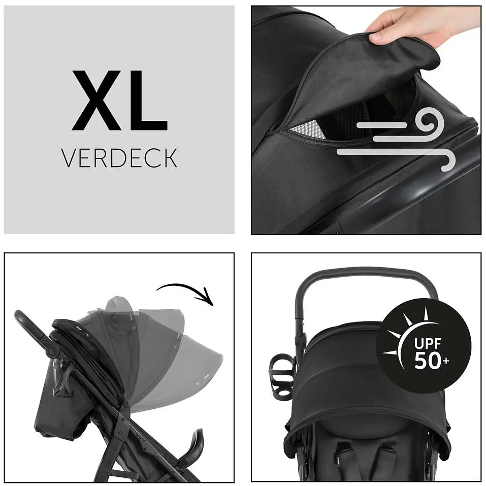 Прогулянкова коляска Hauck Rapid 4D Black, чорна (14895-2) - фото 2