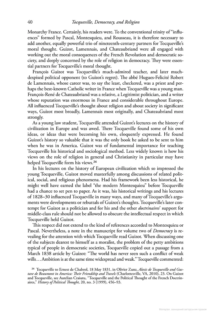 Tocqueville, Democracy, and Religion. Checks and Balances for Democratic Souls - фото 5