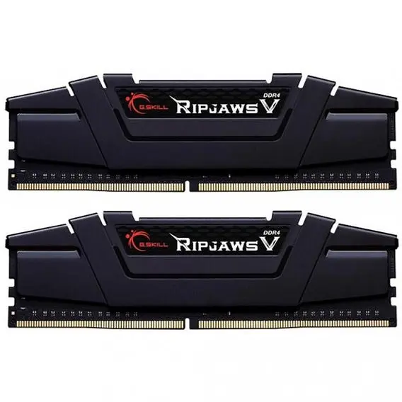 Модуль памяти G.Skill DDR4 16Gb (2x8) Ripjaws V Black 3600 Mhz (F4-3600C18D-16GVK) Б/у - фото 1