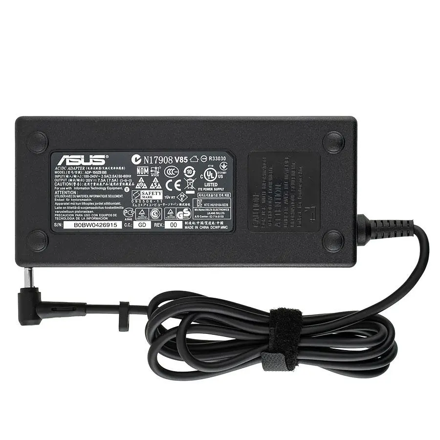 БЖ для ноутбука Asus 20V 7.5A 150W 4.5*3.0мм-PIN чорний RECTANGULAR - фото 2