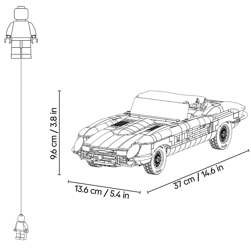 Конструктор LEGO Icons Jaguar E-Type (11381) - фото 8
