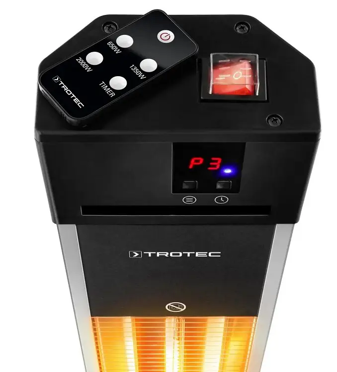 Обігрівач інфрачервоний Trotec IRS 2000 E 2000 W Silver/Black (1410003920) - фото 10
