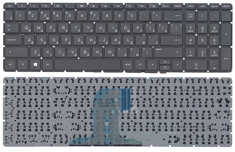 Клавіатура для ноутбука HP Pavilion (250 G4, 255 G4) Black, (No Frame) - фото 3