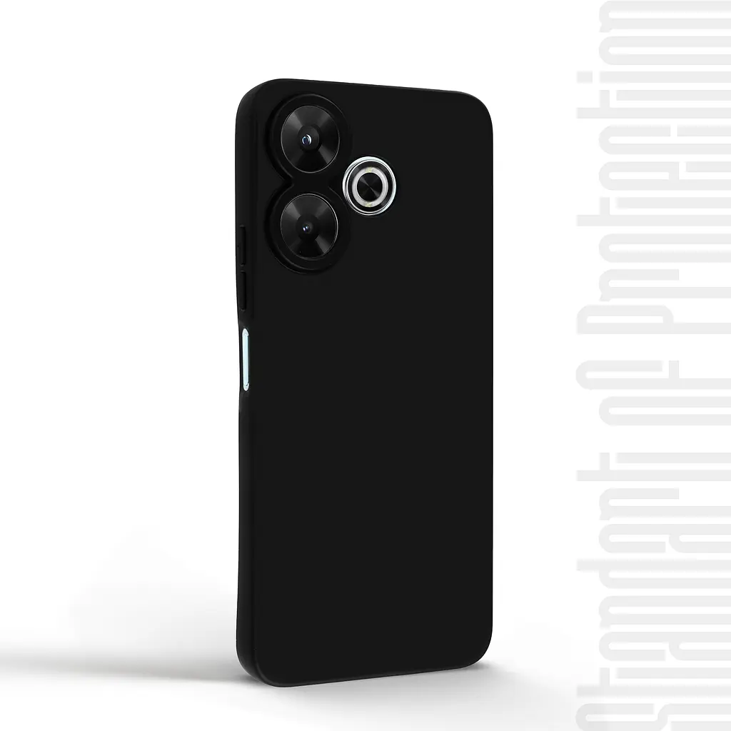 Чехол-накладка для смартфона Xiaomi Redmi 13 4G Poco M6 4G, противоударный, силиконовый, термополиуретановый (ТПУ), с защитой камеры и корпуса, черный, защита всего корпуса, ArmorStandart (ARM78261) - фото 2