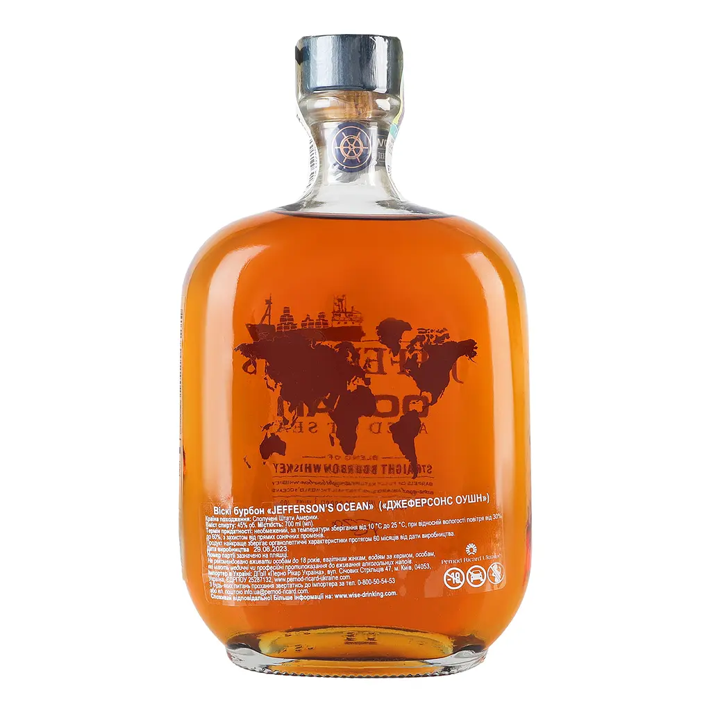 Виски Jefferson's Ocean Bourbon 45% 0.7 л - фото 3