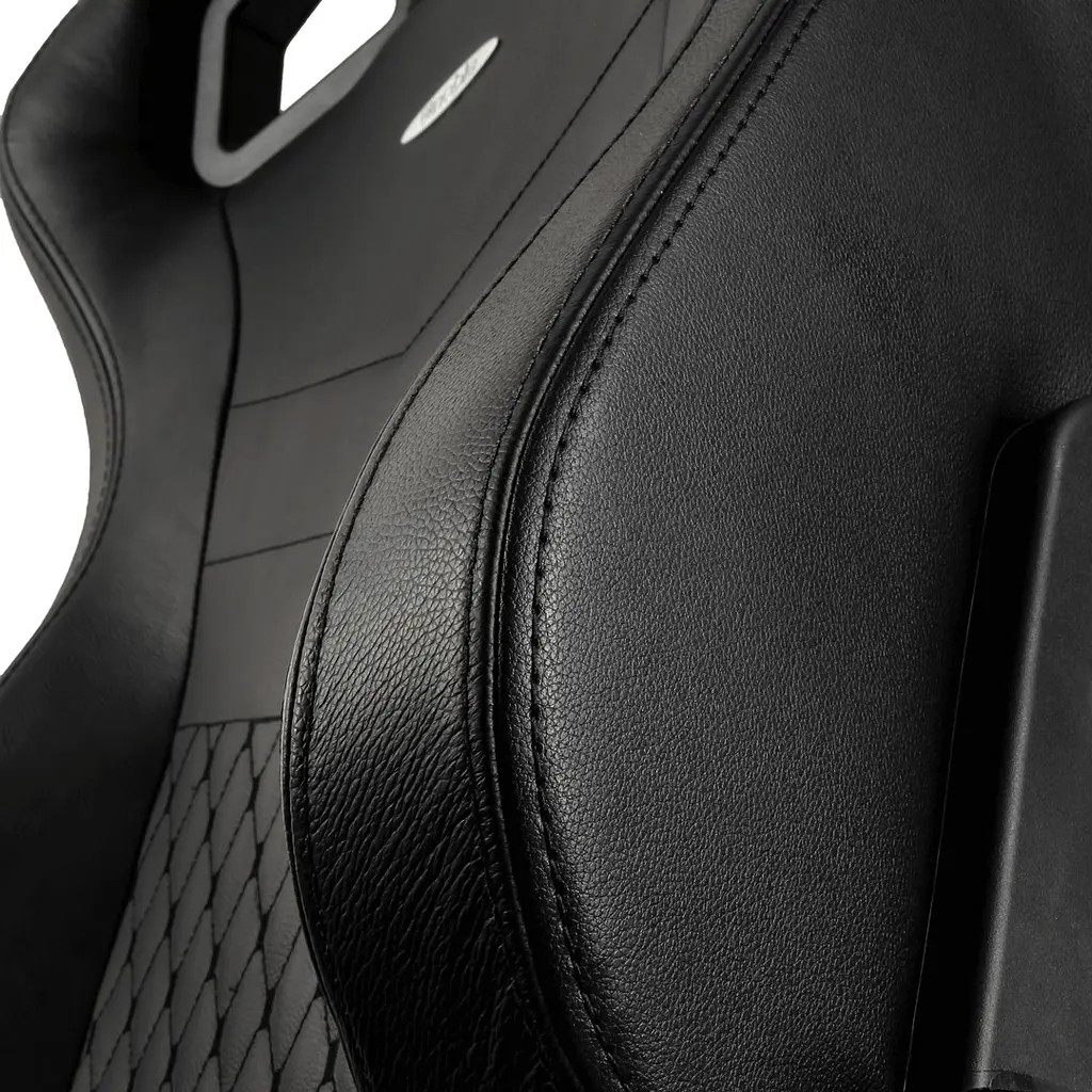 Компютерне крісло для геймера Noblechairs Epic real leather black (NBL-RL-BLA-001) - фото 3