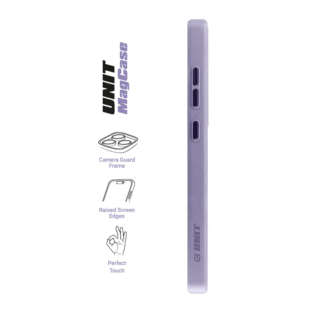 Чехол Samsung Galaxy S24 Ultra 5G (SM-S928), Unit MagSafe, фиолетовый, прозрачный, магсейф, противоударный, магнитный, панель-накладка с поддержкой MagSafe, с поддержкой беспроводной зарядки, TPU+PC, защита всего корпуса, ударопрочный - фото 3