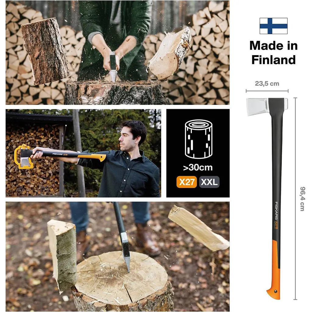 Сокира-колун Fiskars X27 XXL 122503 (1015644) - фото 9