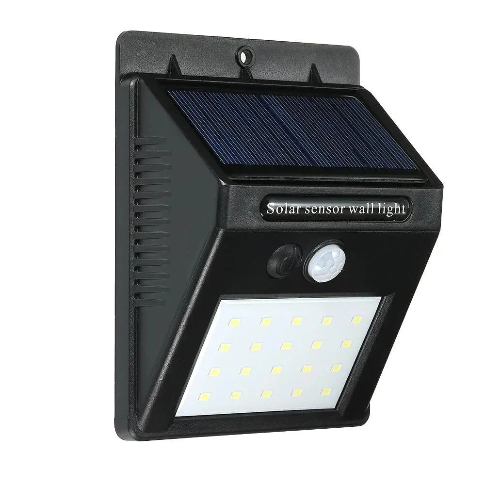 Світильник вуличний із датчиком руху Light LED 20 на сонячній батареї білий - фото 2