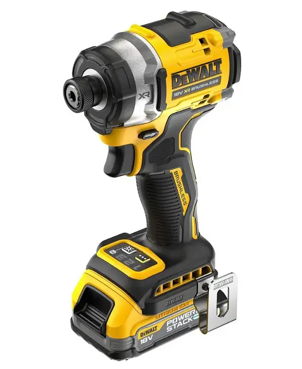Шурупокрут ударний акумуляторний DeWalt безщітковий з АКБ та ЗП (DCF860E2T) - фото 3