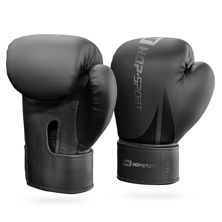 Боксерські рукавиці Hop-Sport HS-BG12 12oz чорні - фото 10